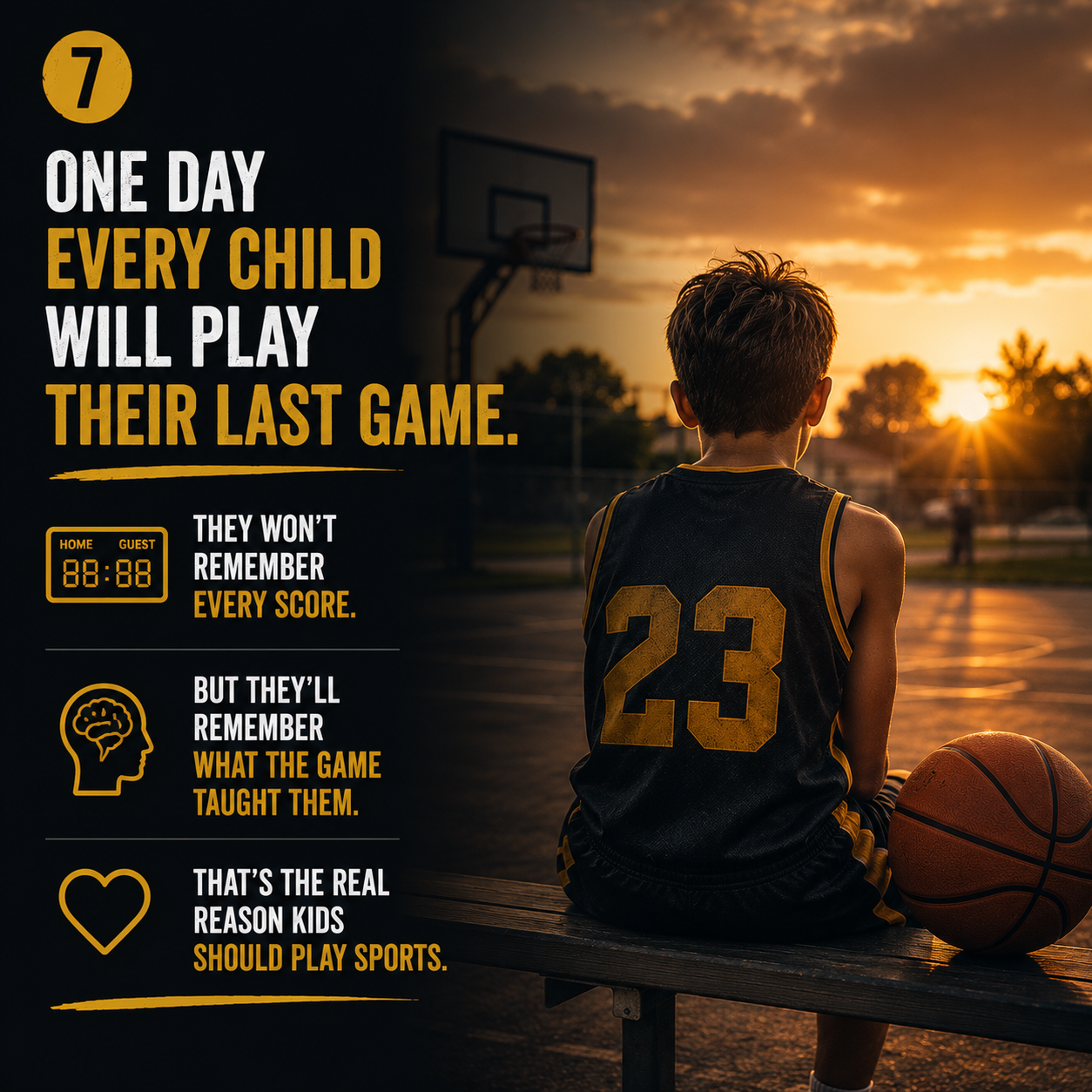 One day every child will play their last game
