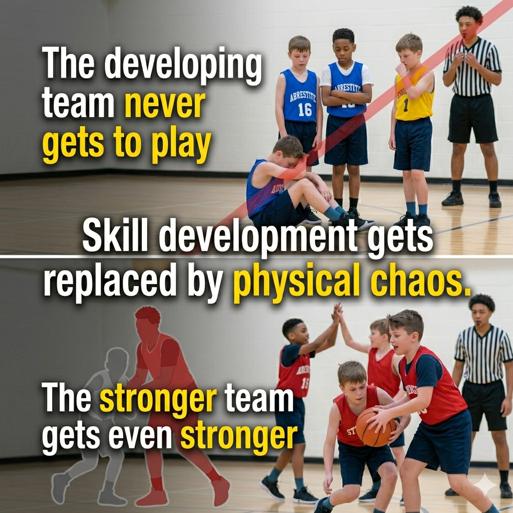 Youth basketball game