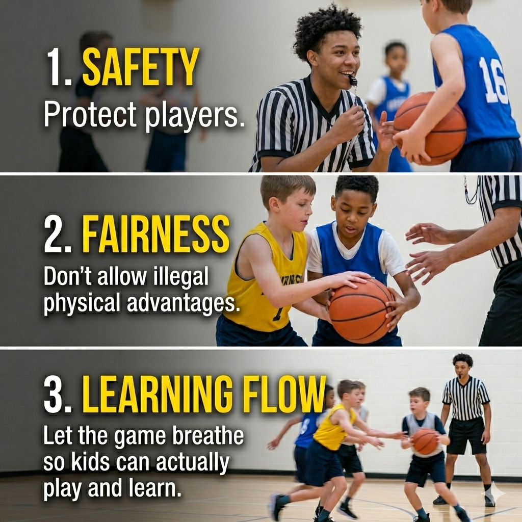 Youth basketball learning